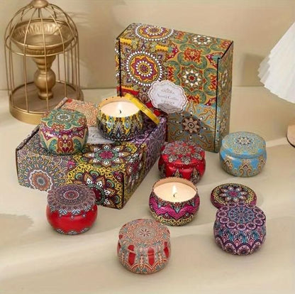 4.5cm Scented Tin Candle (Pack of 1) (Multicolor)